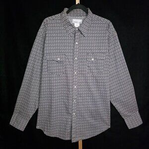 Wrangler Wrancher Men's Paisley Pearl Snap Western Cowboy Shirt XXL